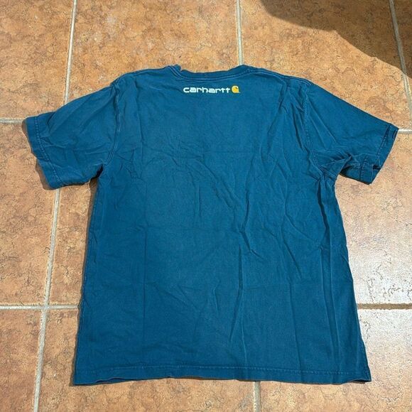 Carhartt Blue Short Sleeve Tee Classic Crew Neck size M - Picture 4 of 7